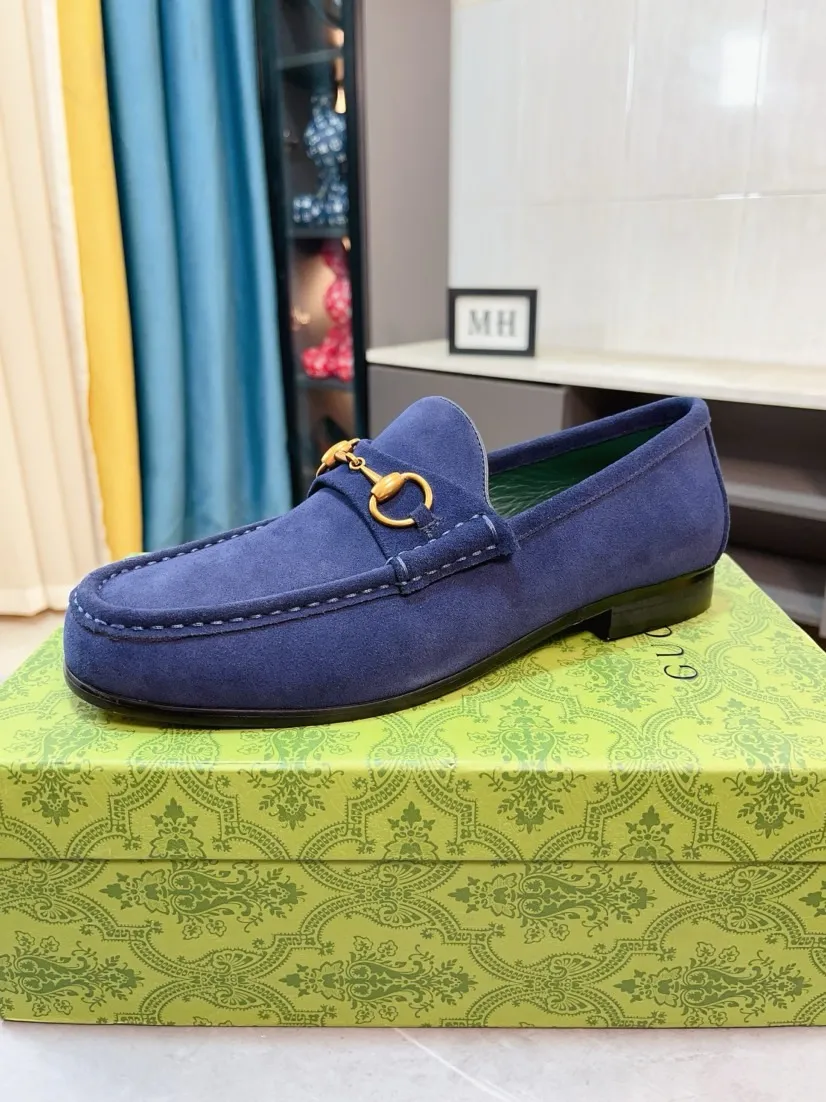 Men's Men's Shoes💰560🌹🌹[GUCCI] Gucci leather shoes are the most popular classic. Synchronized with the official website, the upper is made of Italian first-layer cowhide ➕cowhide lining, with unique brand and unique craftsmanship. Highlighting the hot style of the new year. Stop hesitating, stop wandering, get it now. Number: 38--44